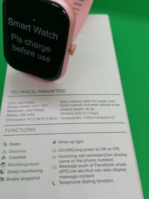 Relógio Smart watch cor de rosa