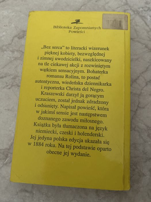 Józef Ignacy Kraszewski Bez Serca