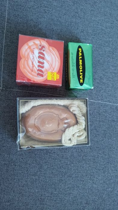 Mydło na sznurku + 2 mydła PRL