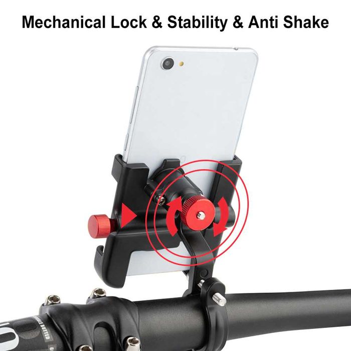 Uchwyt rowerowy 360 stopni obrotowy aluminiowy na telefon NEWBOLER