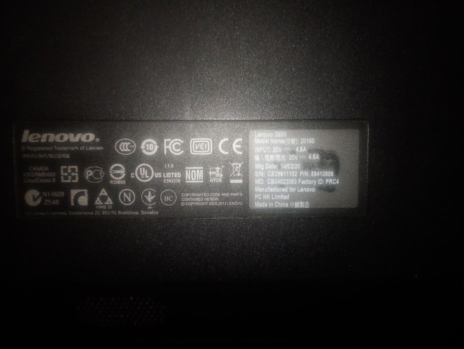 Ноутбук Lenovo G580 в чудовому стані