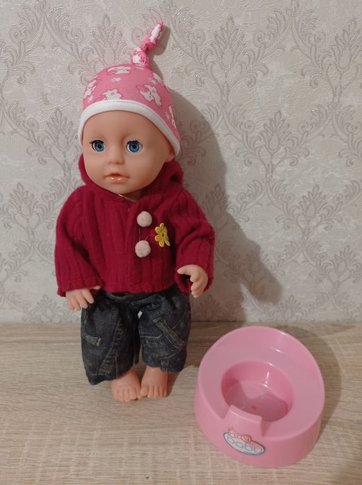 Кукла 40 см, пупсы 28 и 8  см, в одежде, отличное состояние