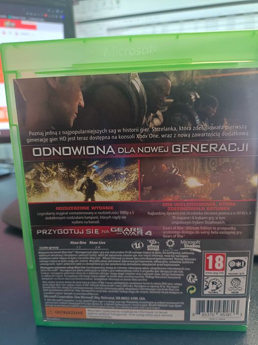 Gears of War: Ultimate Edition Xbox One Wymiana Sklep Mokotów