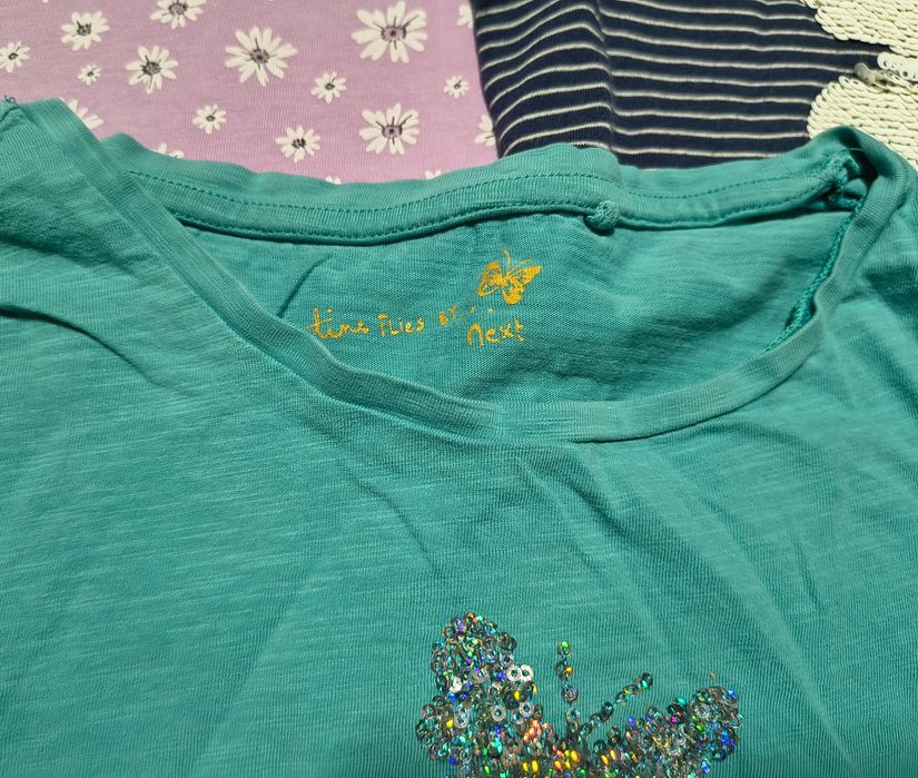 Zestaw bluzeczek Sinsay, Next, Topolino roz. 134-140