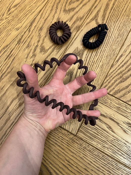 Gumki do włosów sprężynki materiałowe do grubych długich włosów