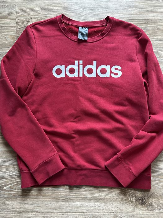 Czerwona damska bluza adidas