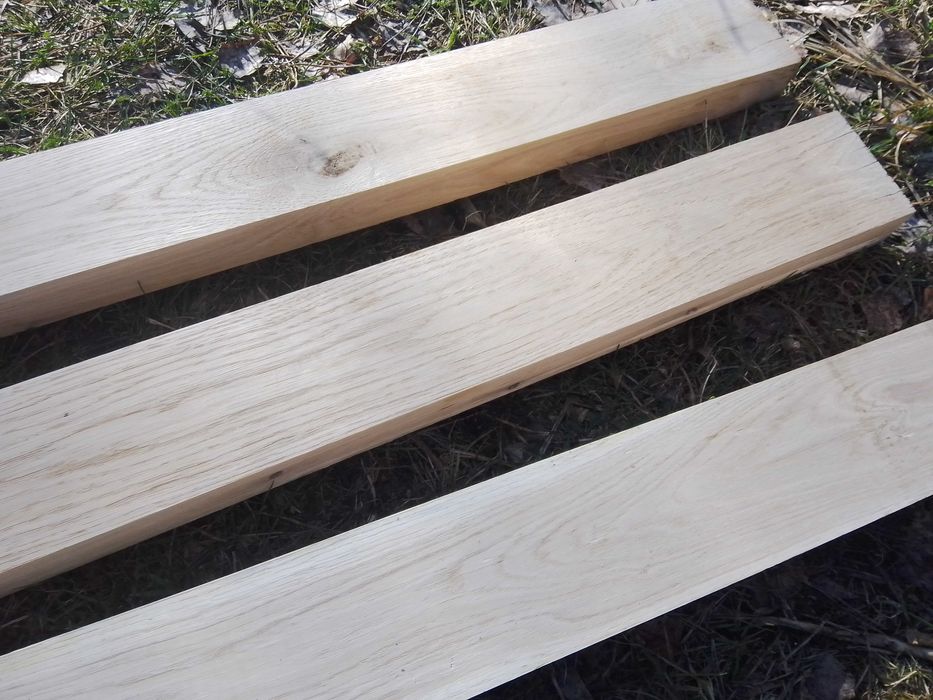 100 cm x 10 cm x 4 cm Deska  tarasowa, dębowa, wysyłka