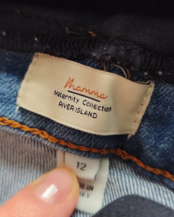 Spodnie jeansy ciążowe rurki 40 L