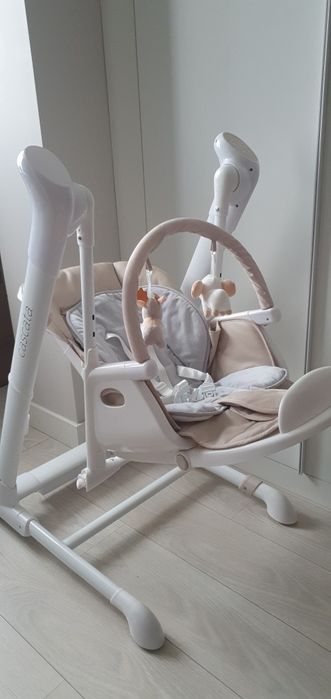 Стілець-гойдалка CARRELLO Cascata CRL-10303/1 Cream Beige із сенсорною