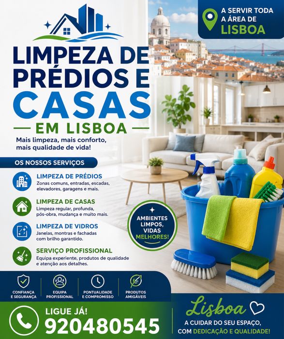 serviço de limpeza de casas em Lisboa