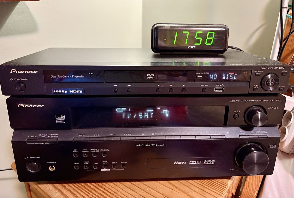 Amplituner Pioneer VSX 416 system 5.1 plus Alton 80 W