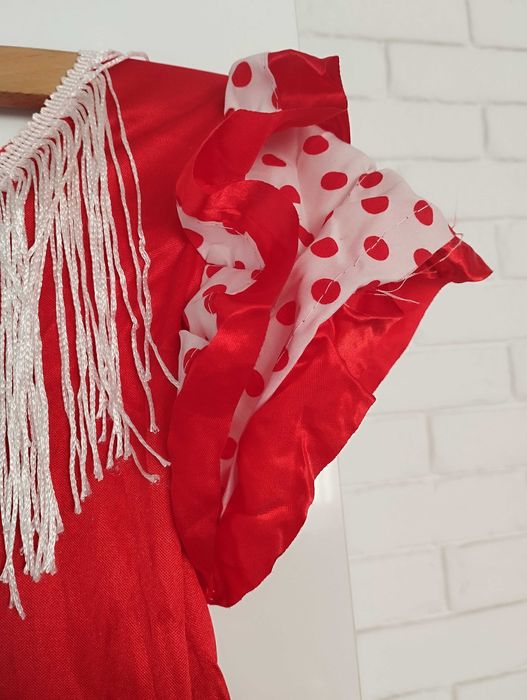 Strój sukienka flamenco r 122/128 opaska