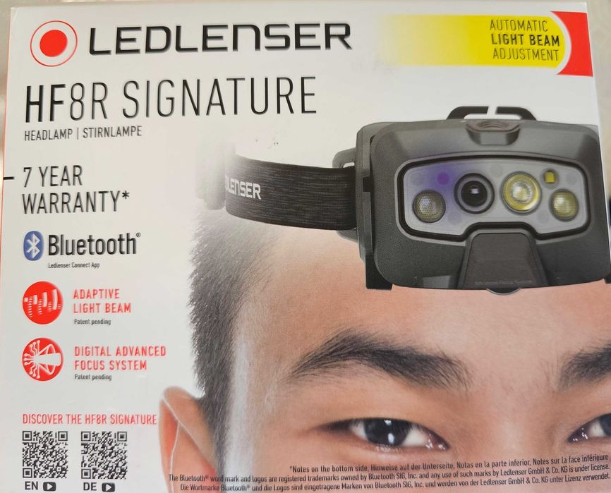 Frontal LedLenser HF8R Signature