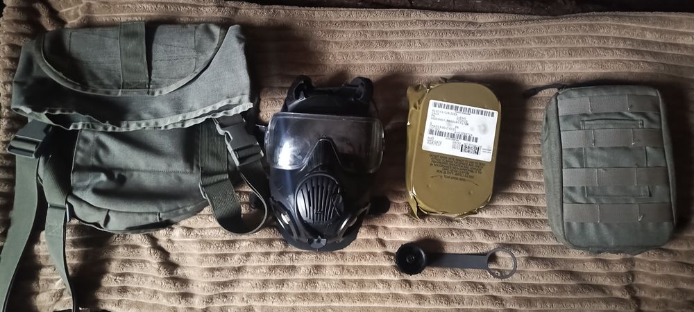Протигаз маска НАТО+ сумка+фільтра з підсумком