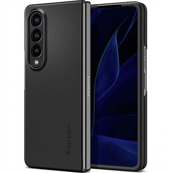 Spigen Galaxy Z Fold4 - czarne plecki etui ochronne, solidna obudowa