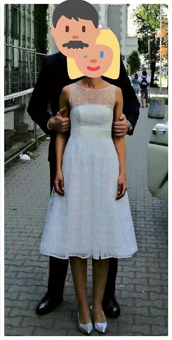 Nabla Leonora suknia ślubna delikatna dziewczęca ecru 38/M