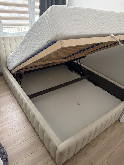 Łóżko z pojemnikiem 160x200 - Agata meble „maggie full” okazja