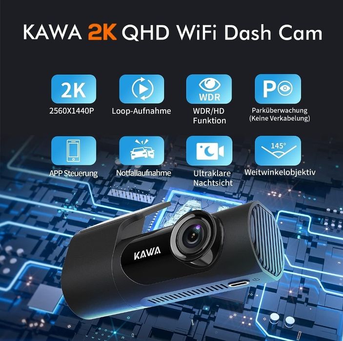 Camara gravação auto 2K