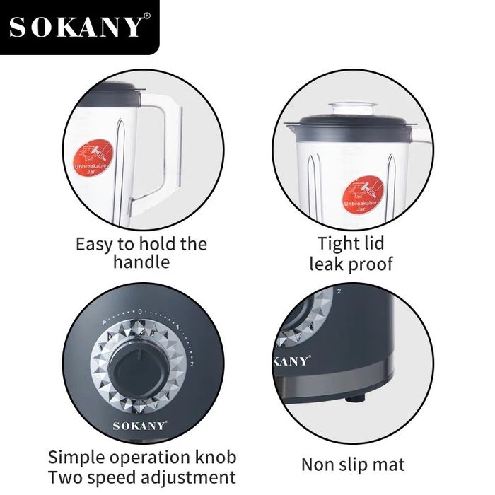 Блендер 2 в 1 SOKANY SK-03019 800 Вт 1.6 л