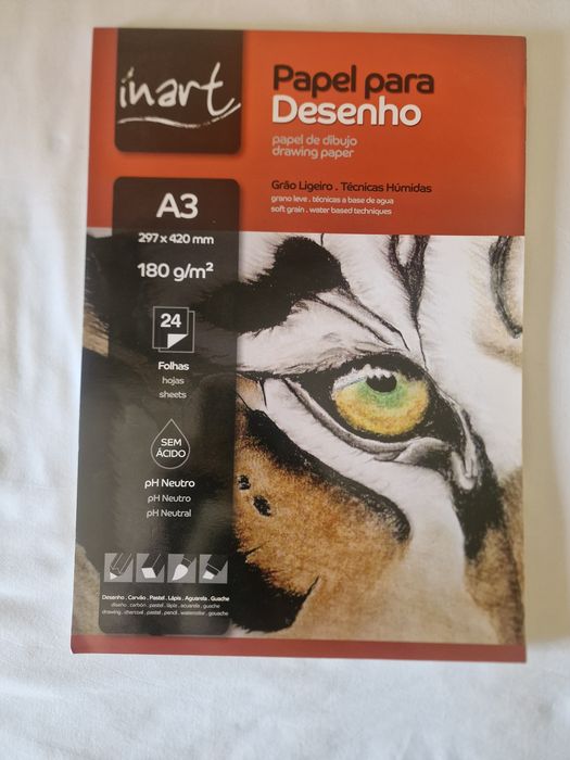 Kit desenho A3: Pasta e Blocos Canson +Inart+Mab