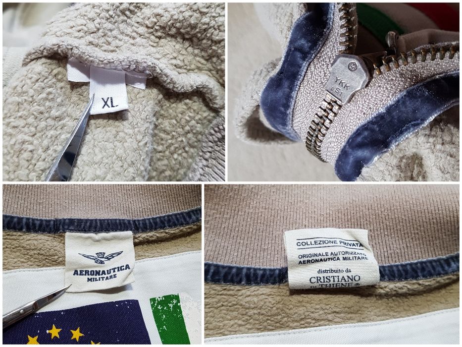 Aeronautica Militare олімпійка кофта на змійці оригінал L-XL