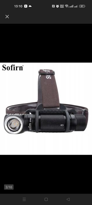 Nowa latarka edc sofirn sp40a USB C czołówka