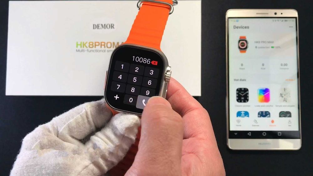 Смарт часы. HK8 PRO MAX. GPS. Compass. 3D-меню. CHAT GPT.