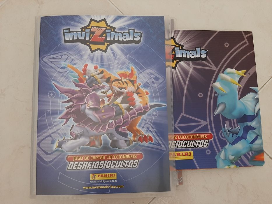 Cadernetas cartas cromos invizimals panini gormiti bakugan redakai tri