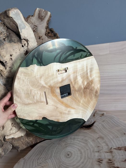 Годинник із епоксидної смоли 45см