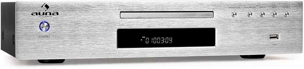 Colunas-Amplificador-CD player da marca alemã AUNA