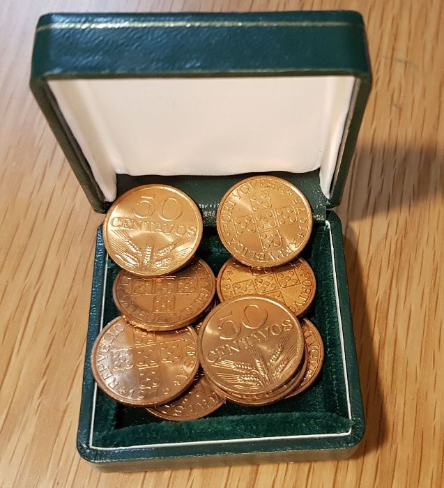 $50 centavos moedas 1975
