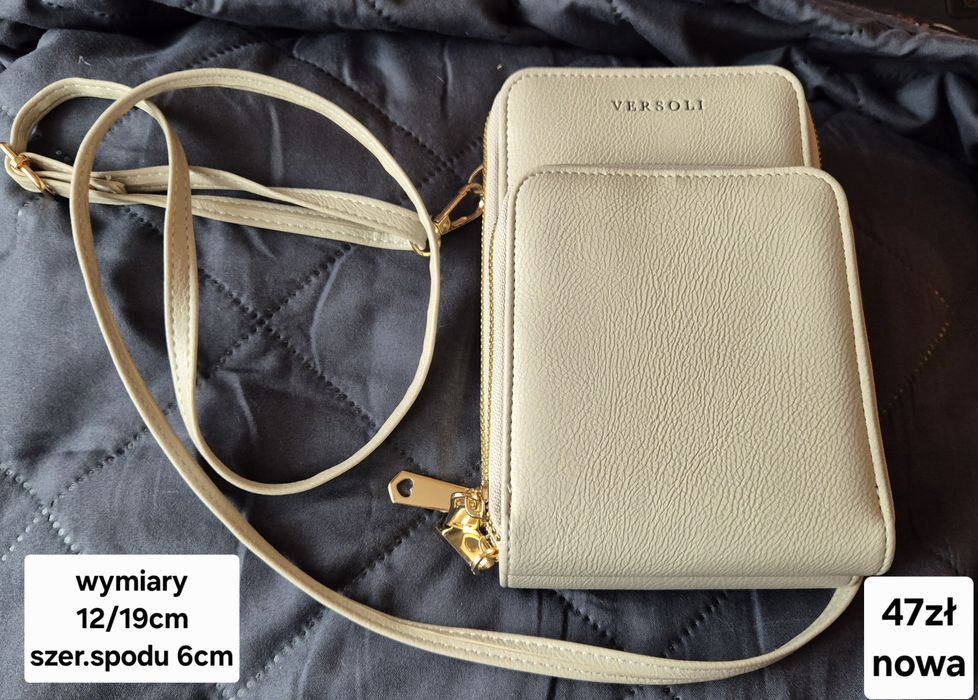 Nowa kremowa torebka Versoli idealny prezent np dla babci