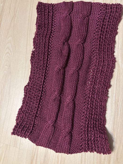 Szal / komin bordowy