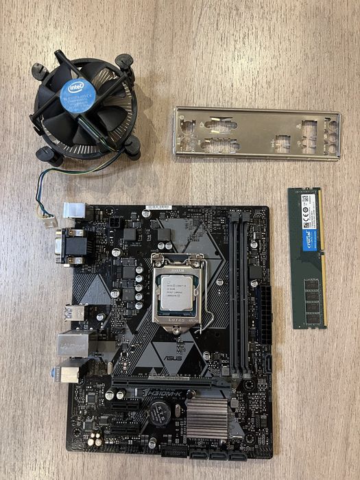 Zestaw płyta główna asus h310m-k i procesor I5 8400 8gb ram 500w win11