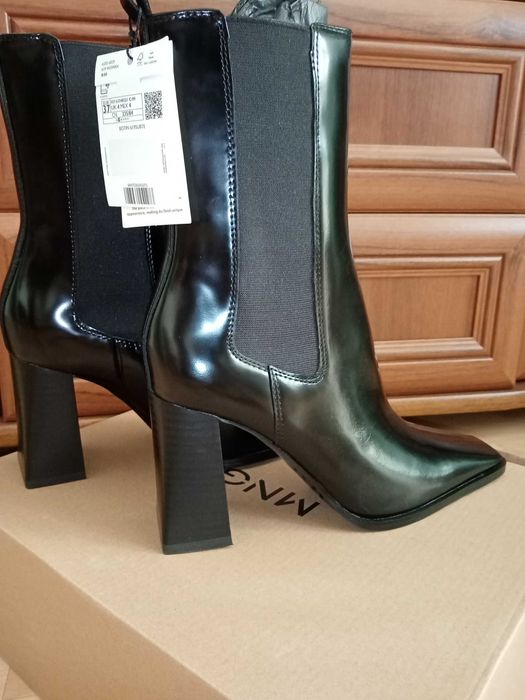 Skórzane botki chelsea