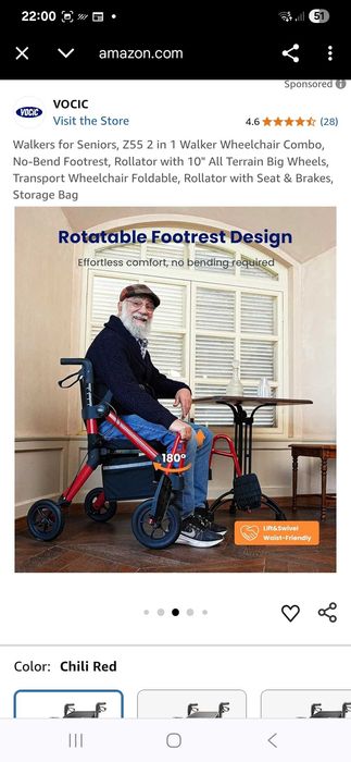 chodzik i wózek dla seniora Z55