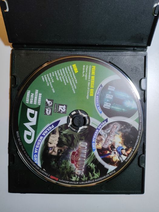 Płyty gry CD action i cybermycha Commandos 2 Chaos Legion Akimbo