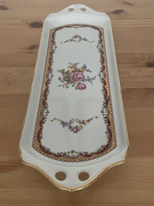 Tabuleiro de chá porcelana limoges