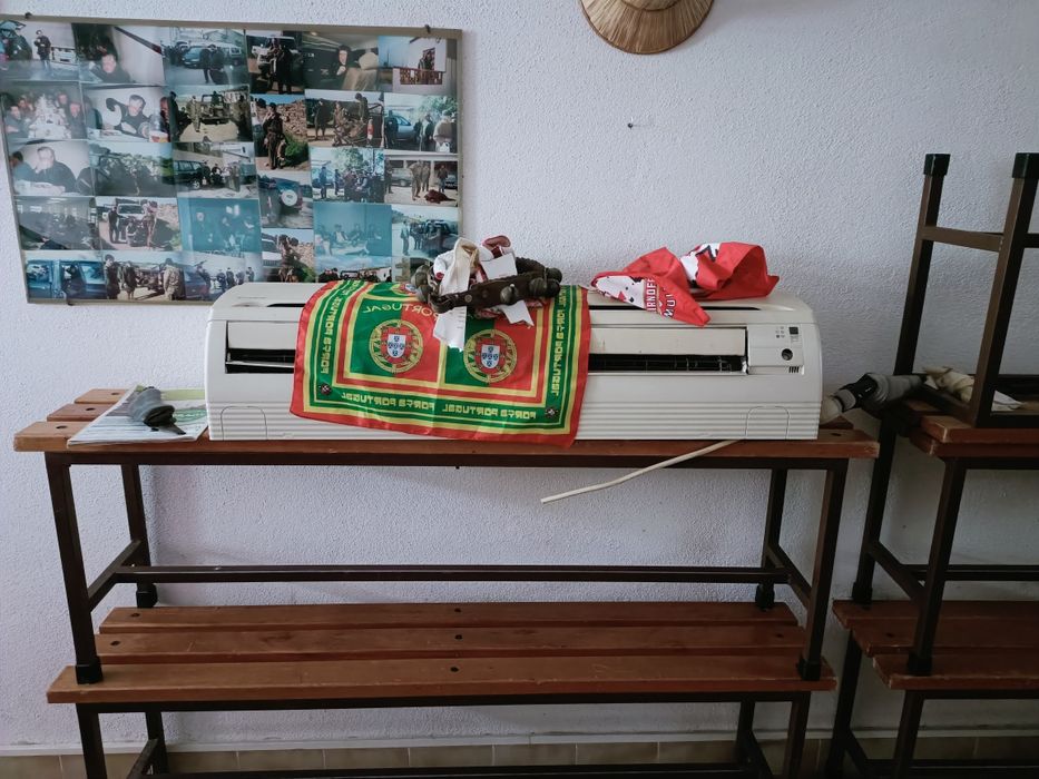 Ar condicionado e arca frigorífica (congelador)