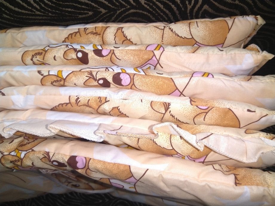 Набор в кроватку постельное+защита. пересылка олх доставка