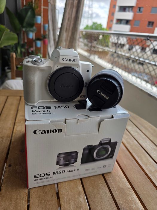 Kit Completo Canon EOS M50 Mark II + M50 + 5 Objetivas + Adaptador