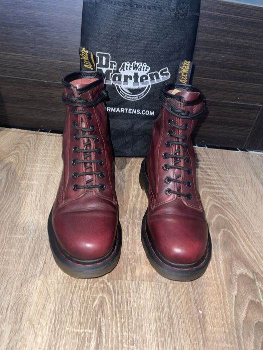 Ботинки Dr. Martens 1460 Pascal Cherry Red (Red Stitch) — Оригинал (37 р / UK 4)
