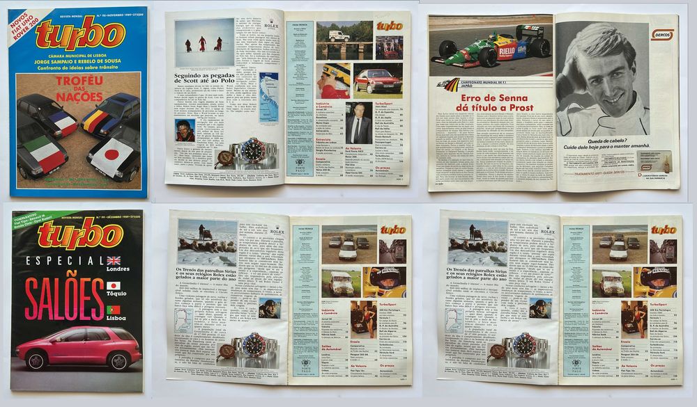 Coleção de revistas Turbo de 1989 (completa)