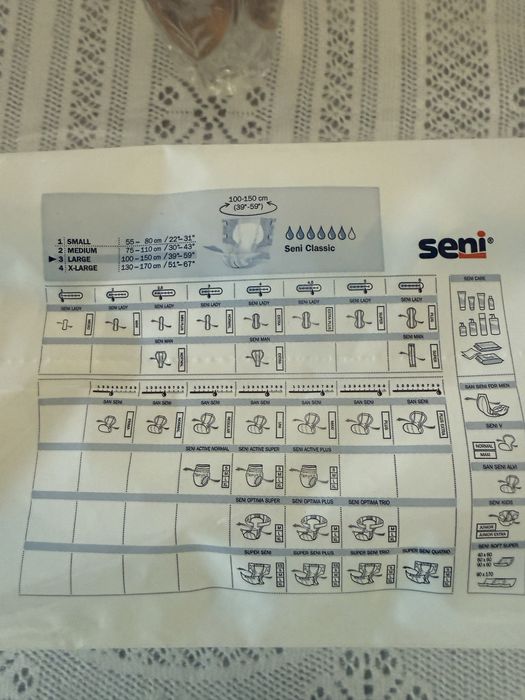 Pieluchomajtki dla dorosłych large L  SENI