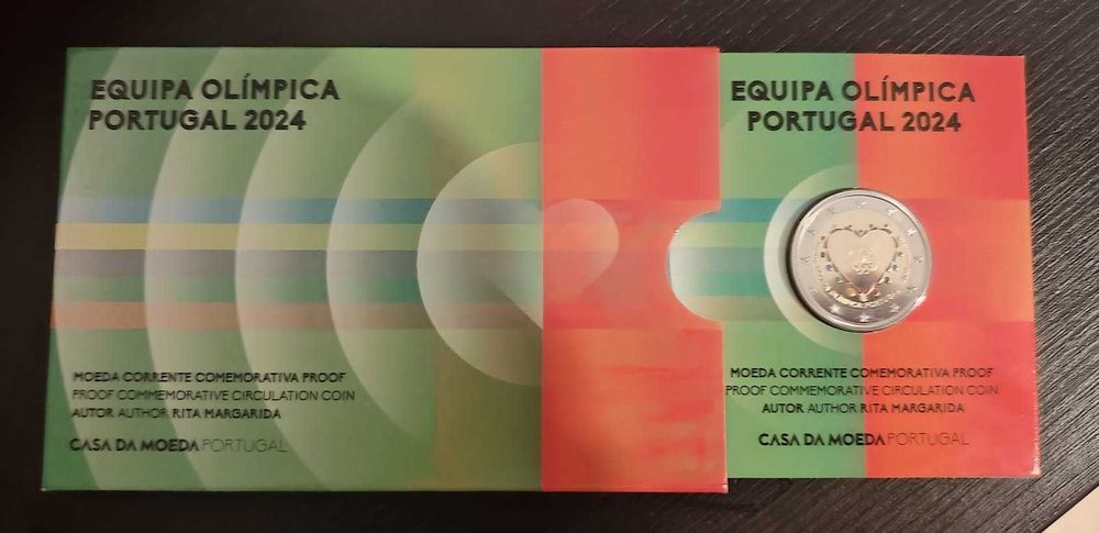 Moeda Comemorativa de 2€ PROOF - Equipa Olímpica 2024 (Colorida)
