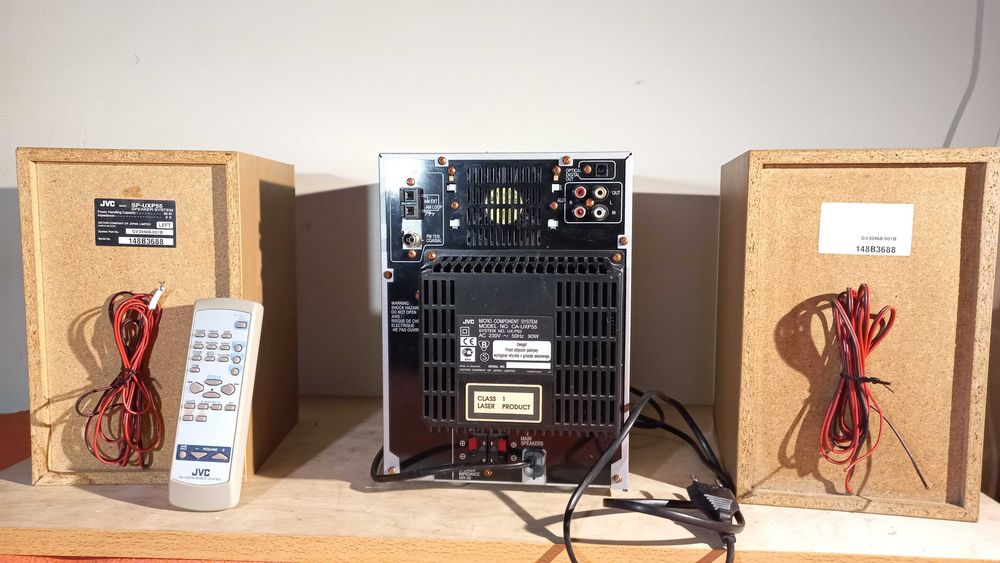 Wieża JVC SP-UXP55 60W - STAN DOBRY - Sprzęt audio - Niesprawne CD