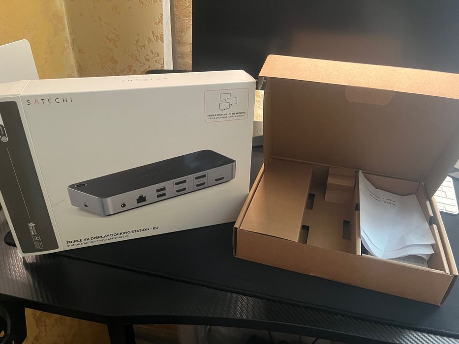 Док-станція Satechi Triple 4K Display Docking Station (ST-D4KTM-EU)
