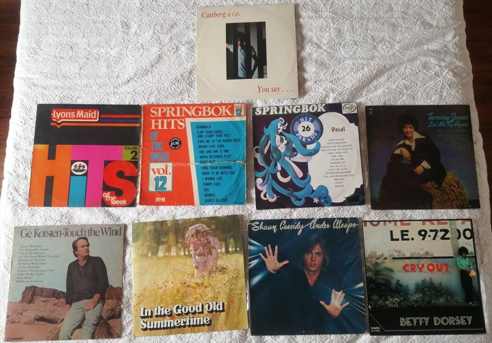 Vários discos de Vinil Originais anos 50, 60, 70 e 80