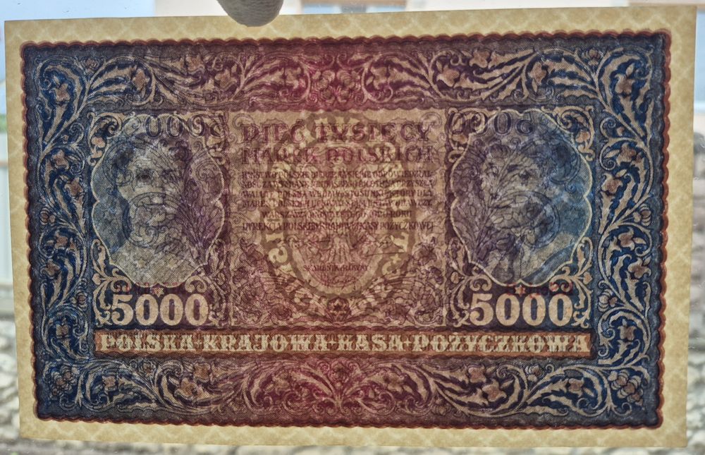 Банкнота Польща 5000 марок польських 1920 р. Стан !