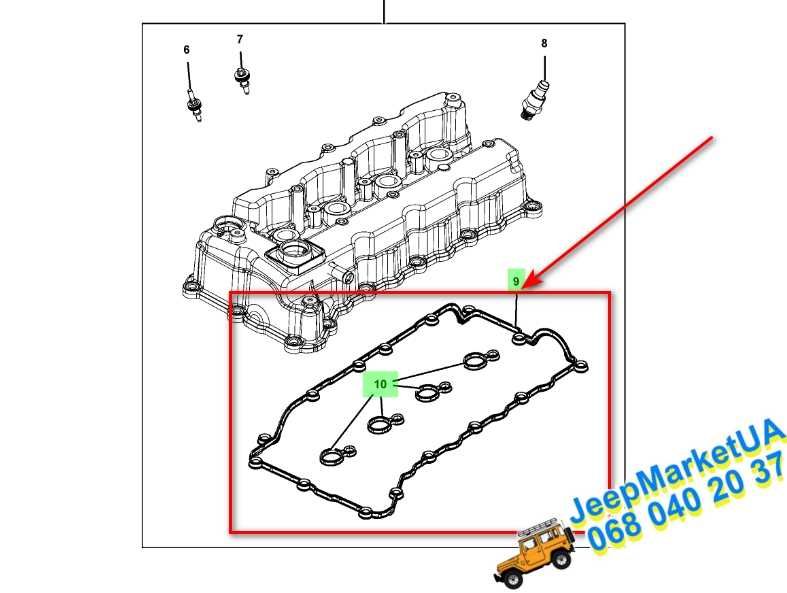 Клапан PCV, ремень, ролики, прокладки, сальники Jeep Cherokee